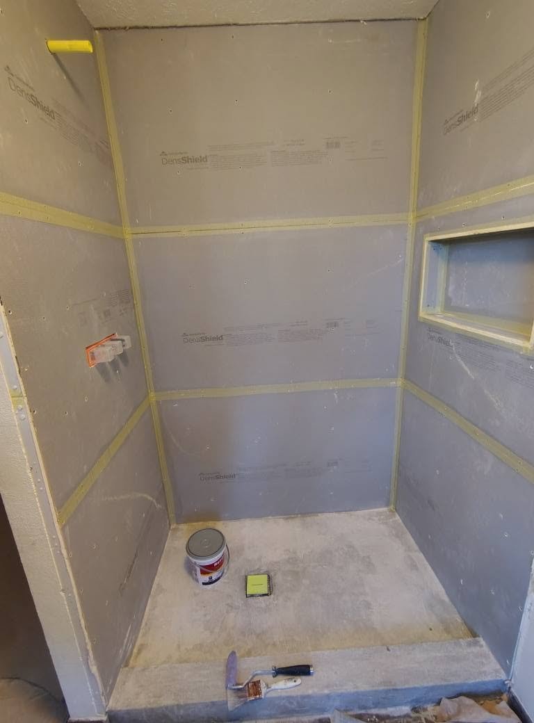 Shower Backer-Board Prep — Chess Remodels project