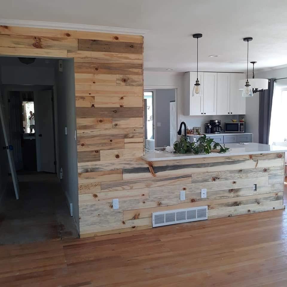 White Shaker + Beetle-Kill Accent — Chess Remodels project